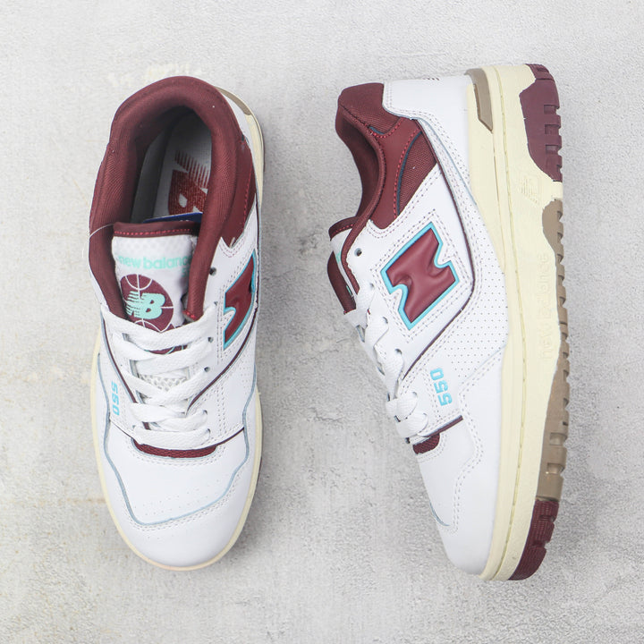 New Balance 550 White Burgundy