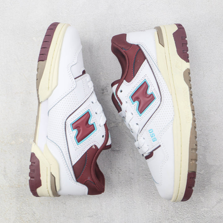 New Balance 550 White Burgundy